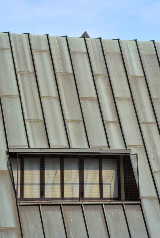 Corrugated Metal Roofing on a Shed